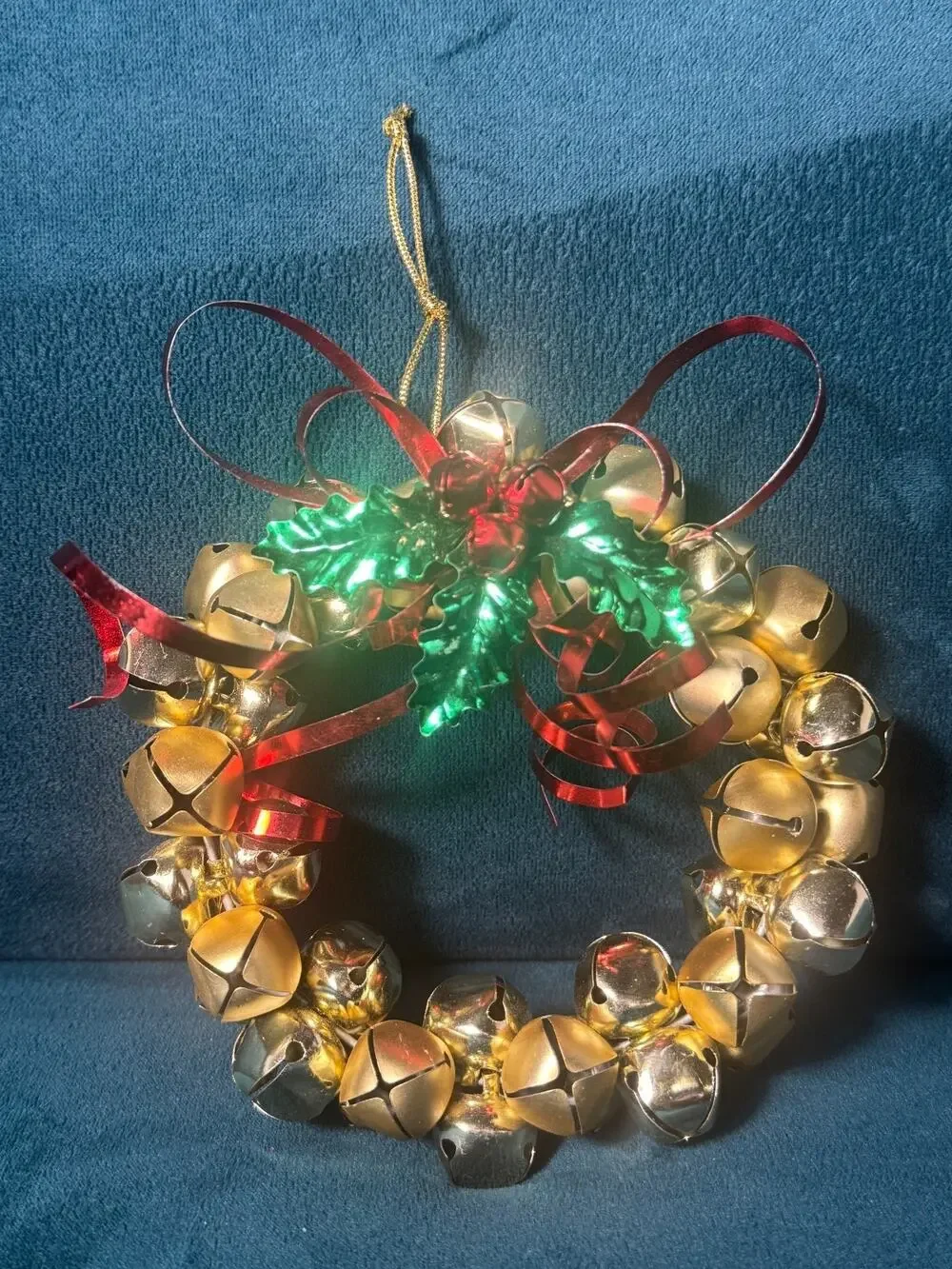 Gold Jingle Bell 5” Wreath Ornament